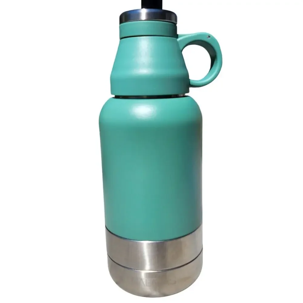 Nalalas Pet 3 in 1 Portable Stainless Steel Water Bottle 32oz